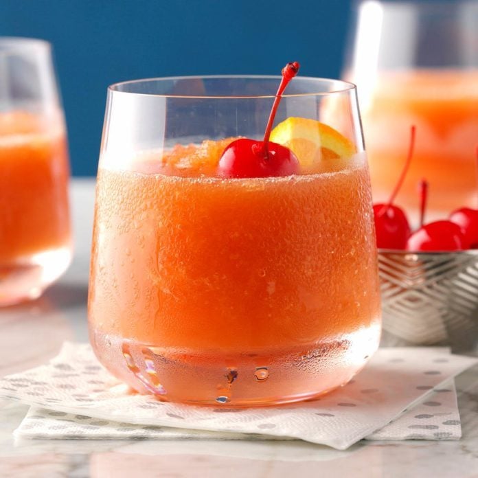 Frozen Brandy Old-Fashioneds