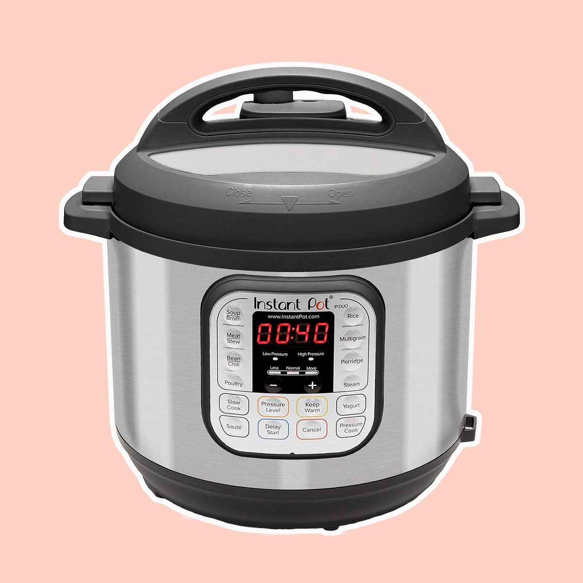 Instant Pot DUO60 6 Qt 7-in-1 Multi-Use Programmable Pressure Cooker, Slow Cooker, Rice Cooker, Steamer, Sauté, Yogurt Maker and Warmer