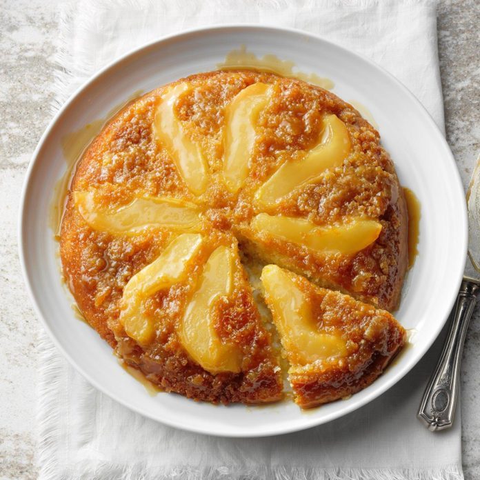 Orange and Pear Upside-Down Cake