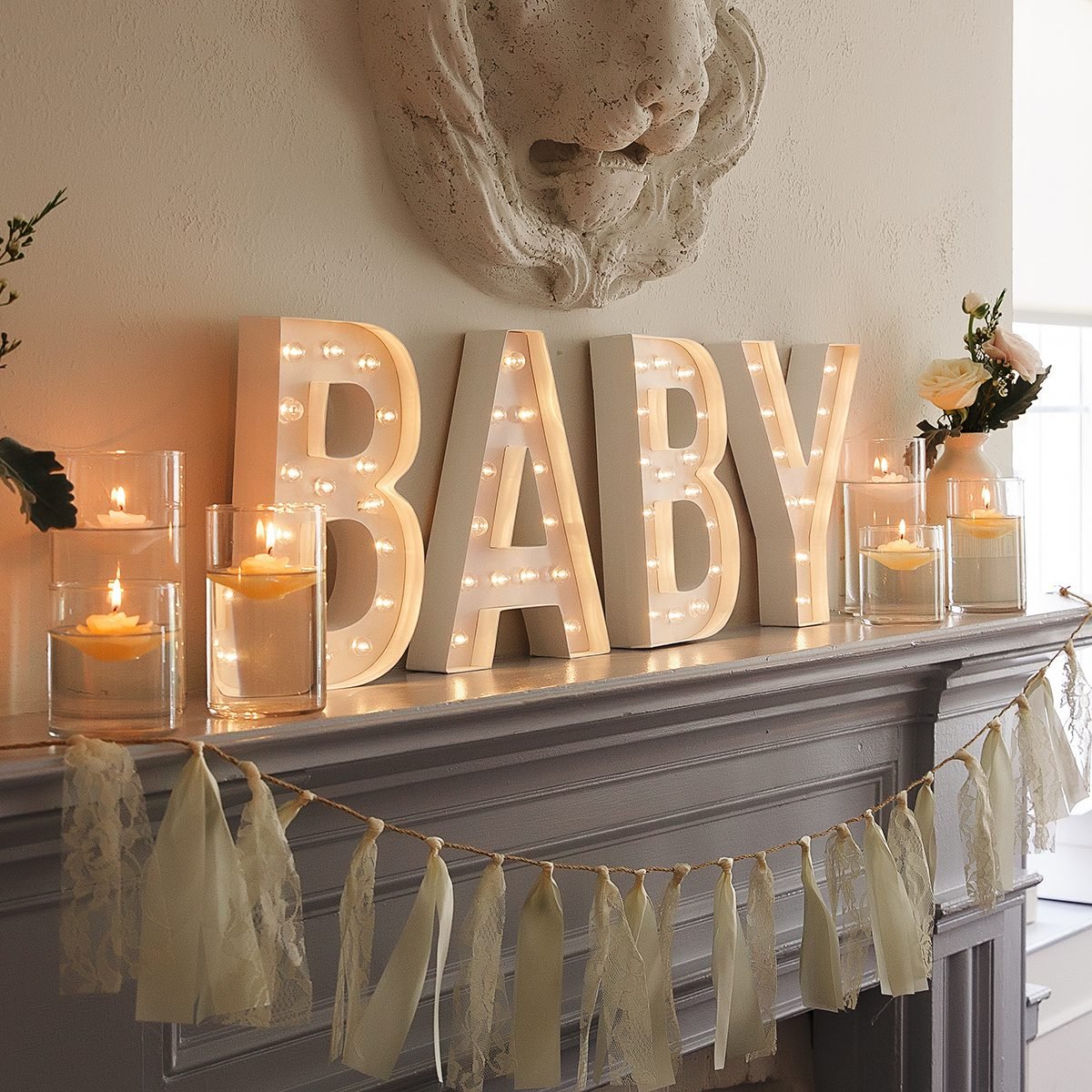 Christmas Theme Baby Shower Signs