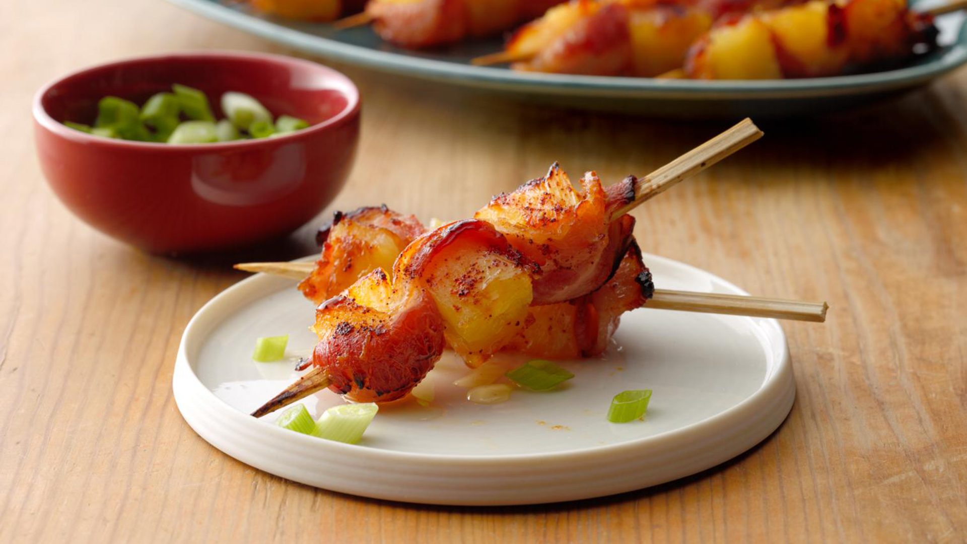 Bacon Wrapped Pineapple Bites