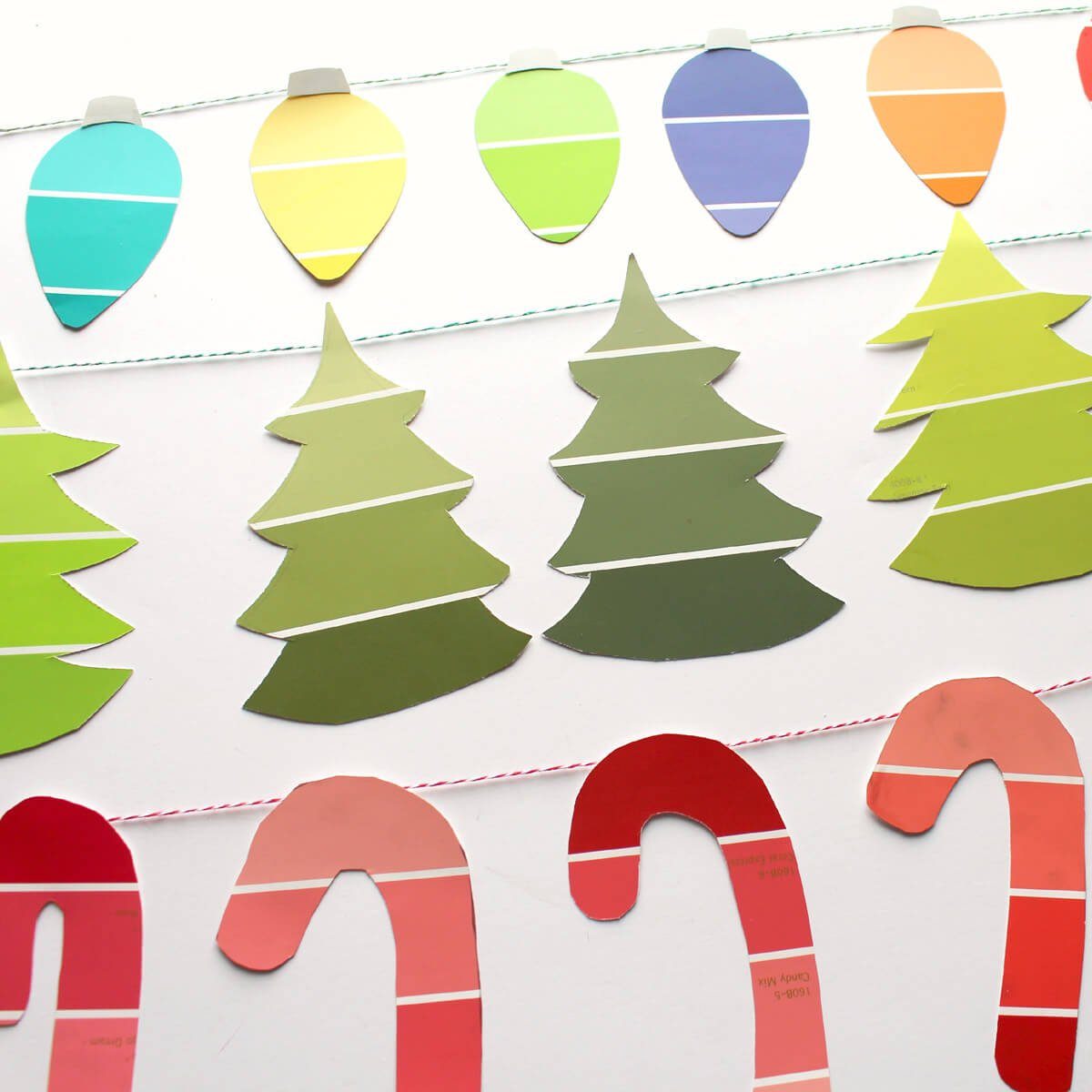 Paint Sample Christmas Garland