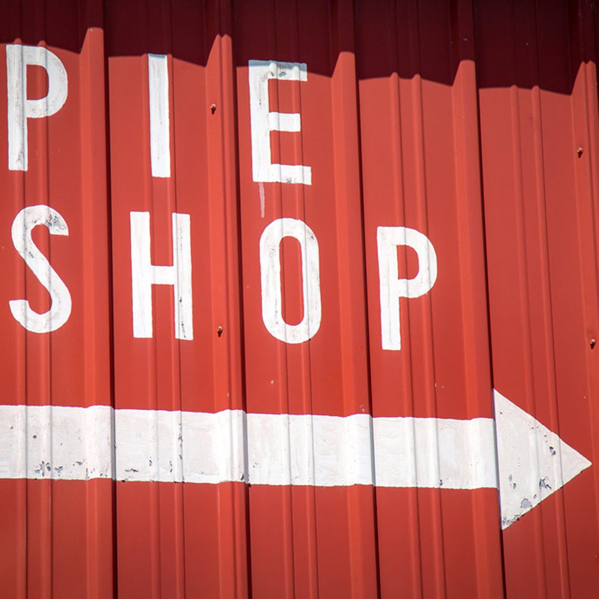 Pie shop sign