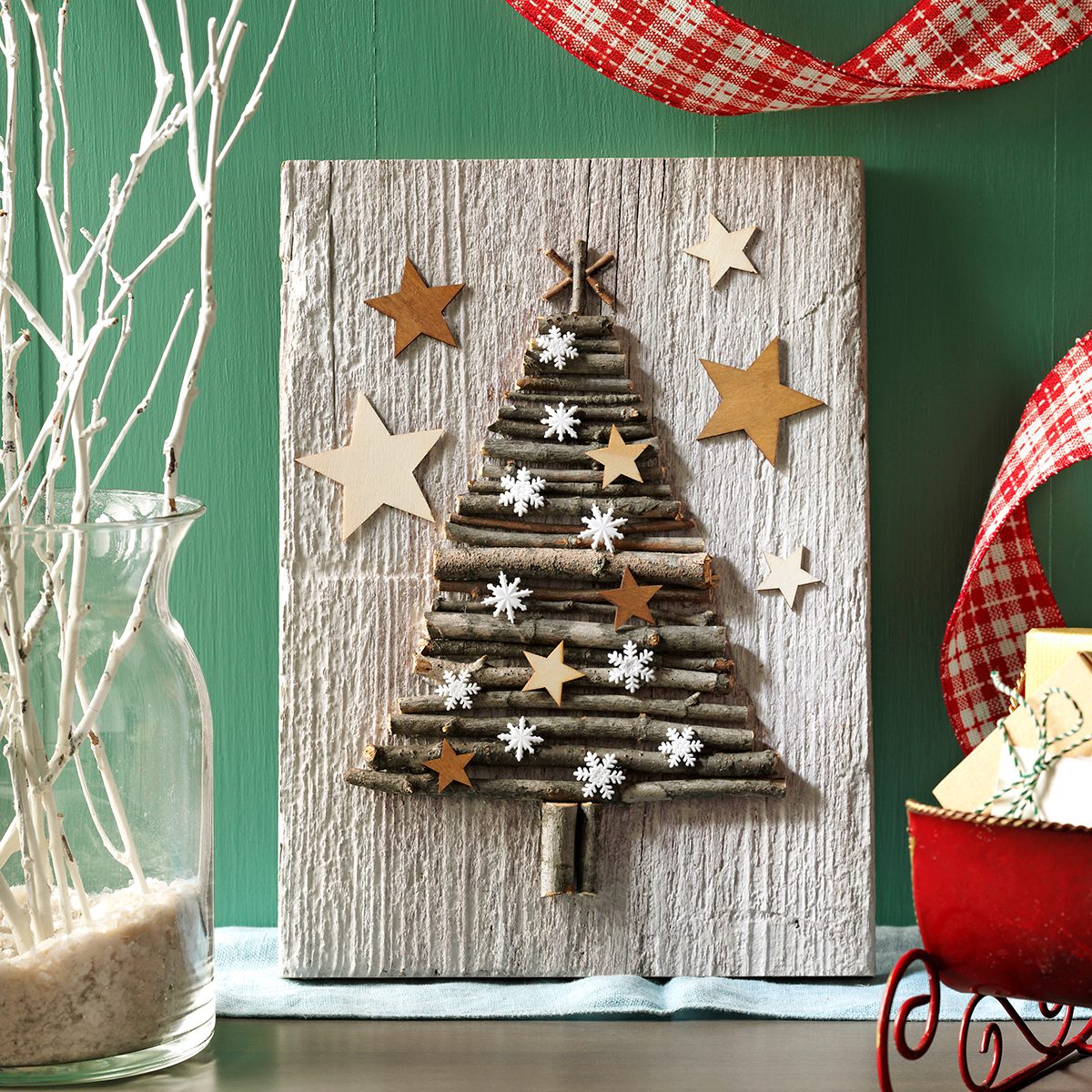 rustic christmas tree