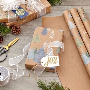 Christmas Kraft Wrapping Paper Thick Durable Gift Wrapping Paper