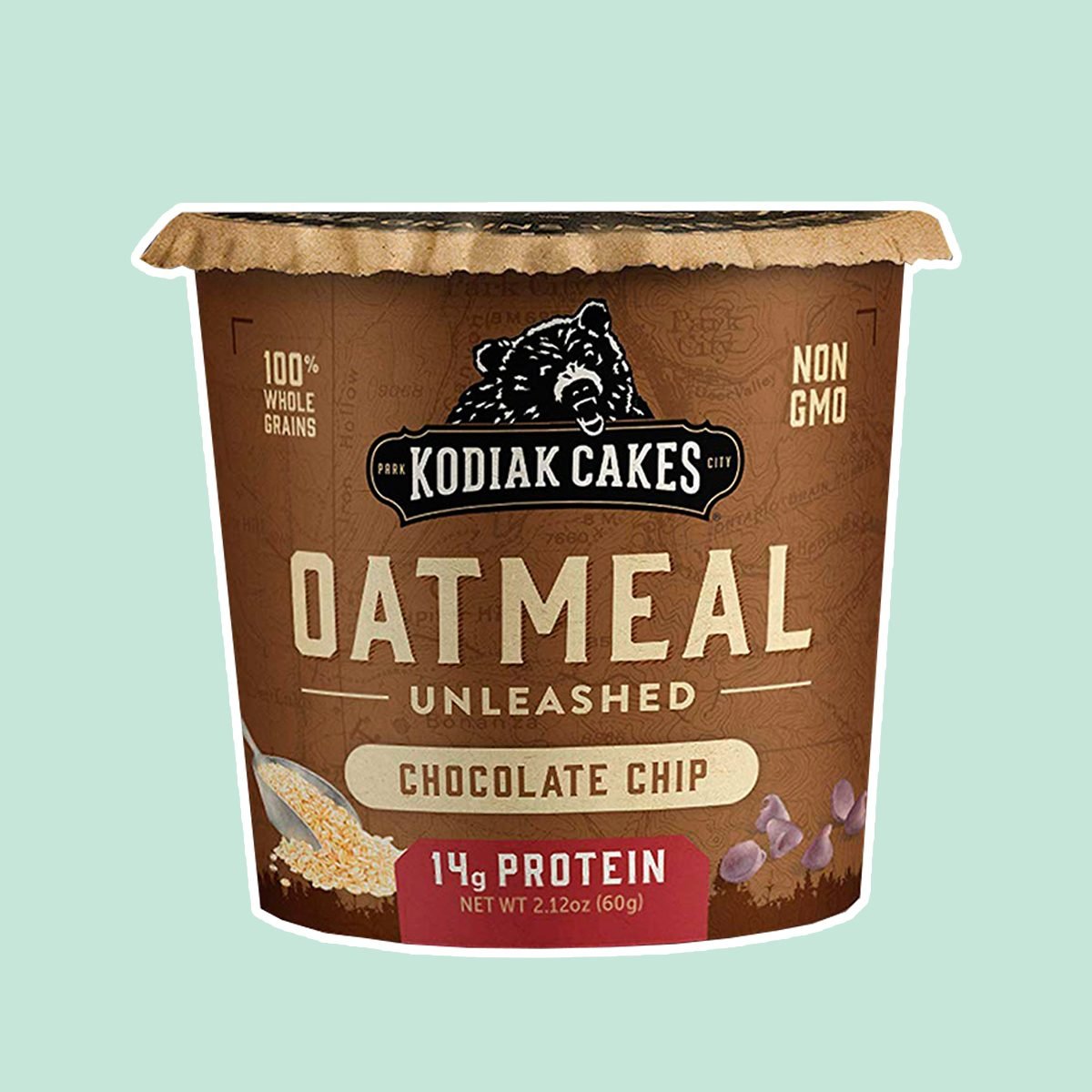 Kodiak Cakes Instant Protein Chocolate Chip Oatmeal in a Cup, 2.12oz (Pack of 12)