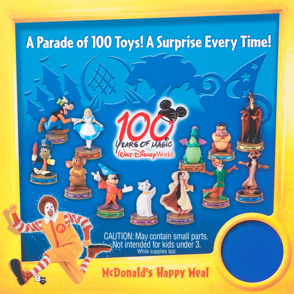 100th anniversary of Walt Disney's birth Happy Meal ad