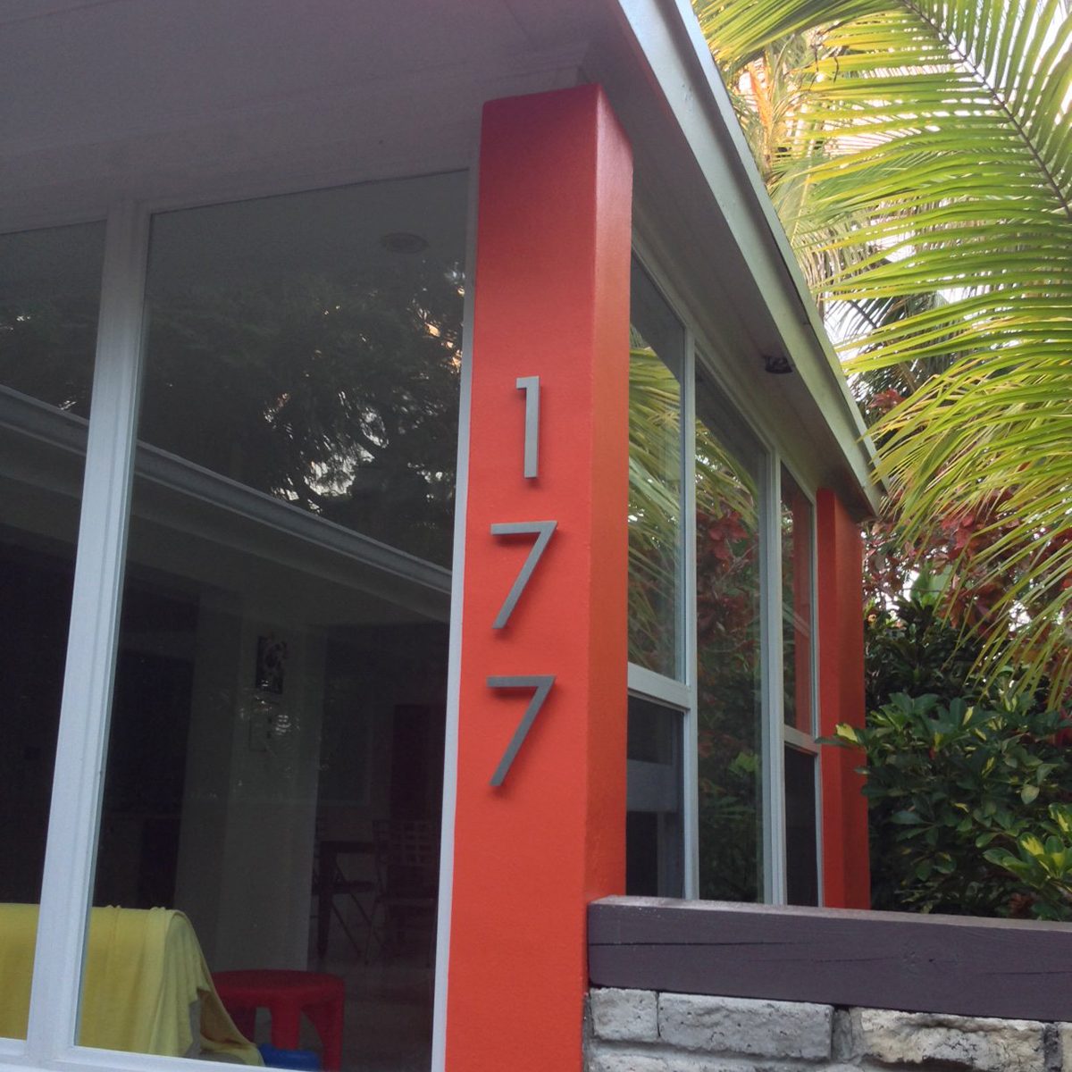 modern house numbers and letters