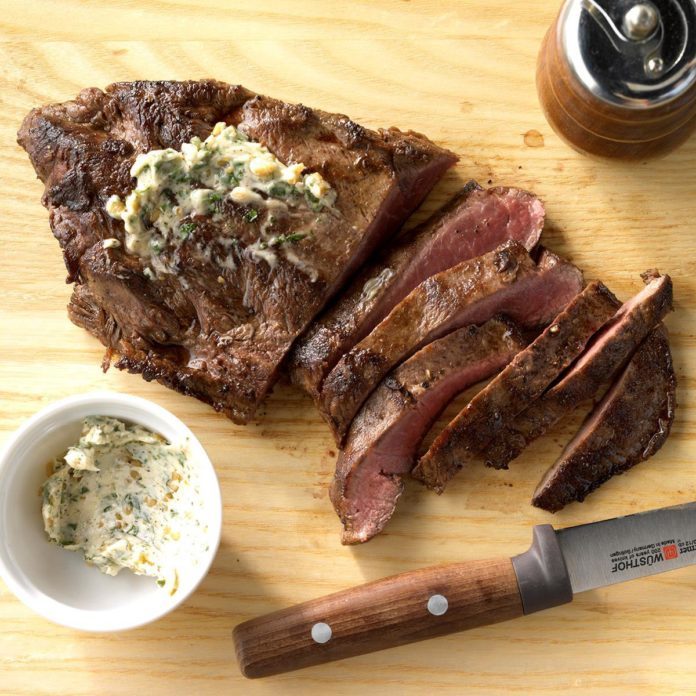 Air-Fryer Garlic-Butter Steak