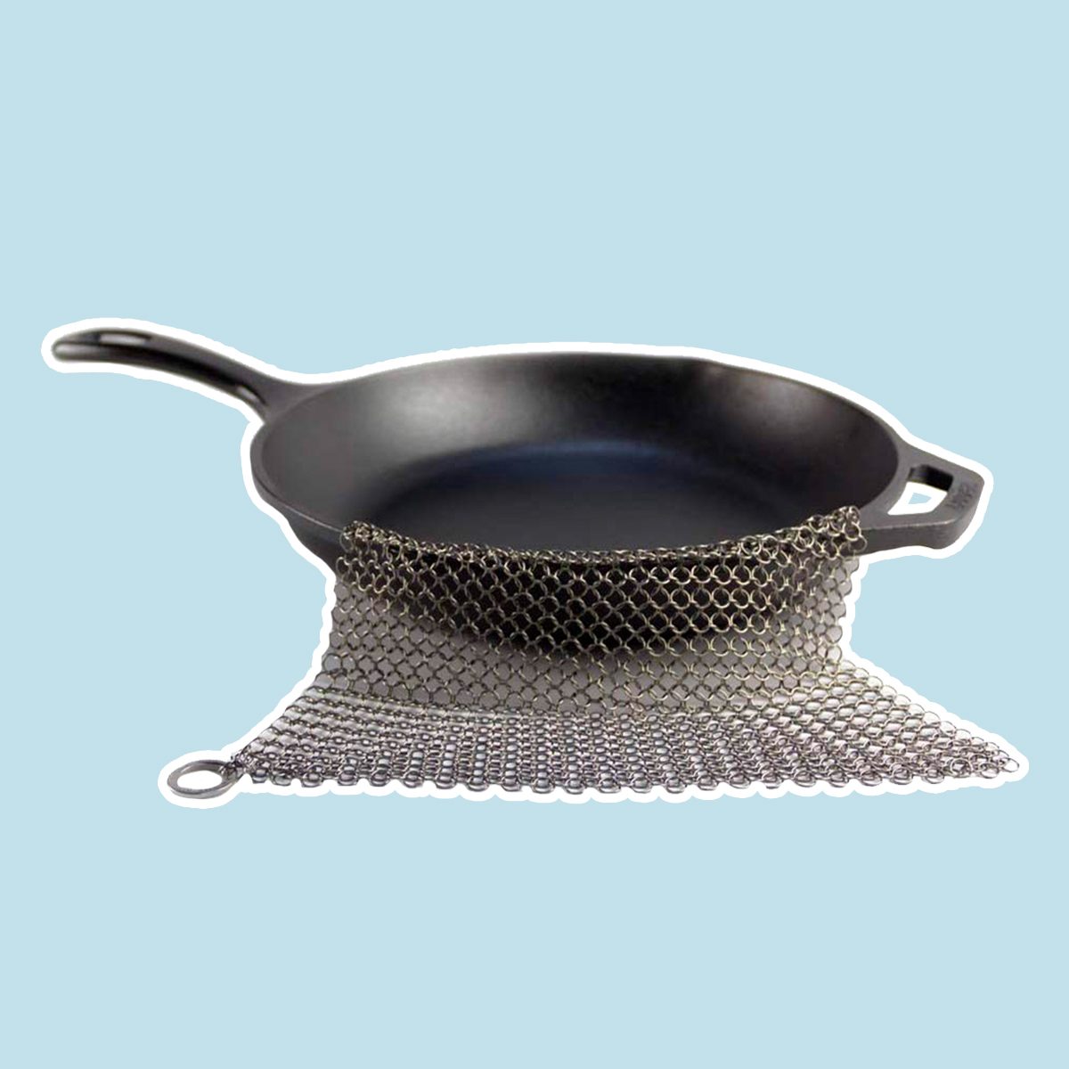 The Ringer - The Original Stainless Steel Cast Iron Cleaner 8x6 Inch - Top  Kitchen Gadget