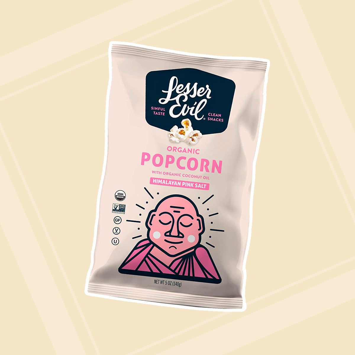 LesserEvil Organic Popcorn, Himalayan Salt