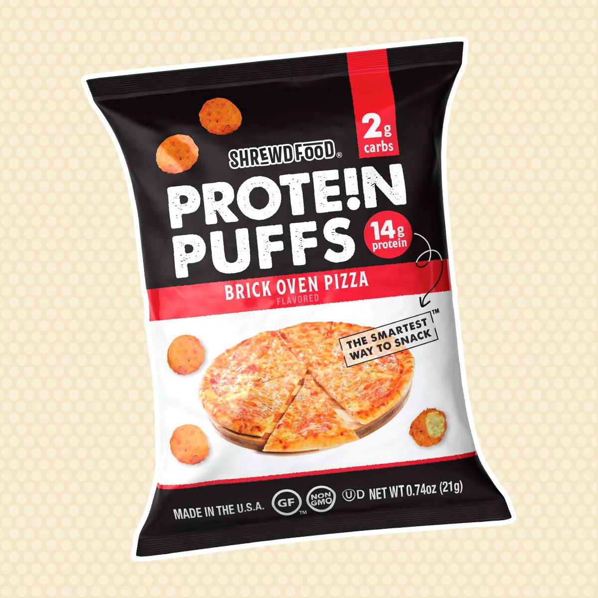 Shrewd Food Brick Oven Pizza Protein Crisps