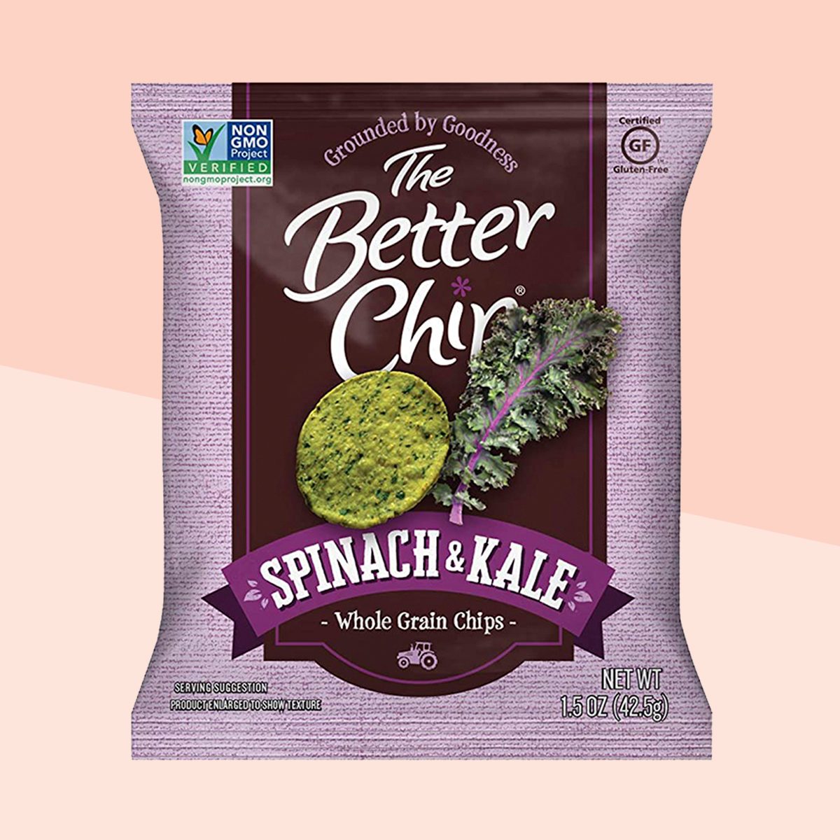 The Better Chip Whole Grain Chips | Spinach & Kale | 1.5 Ounce, Pack of 27 | Simple Ingredients | Non-GMO and Gluten Free
