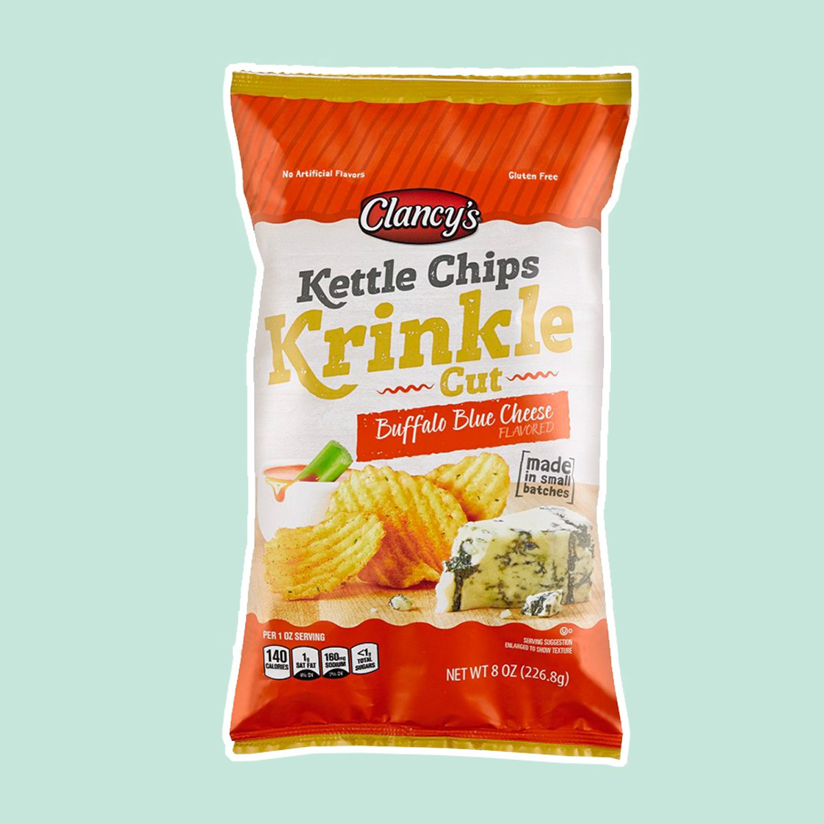 Clancy's Krinkle Cut Kettle Chips Buffalo Blue Cheese