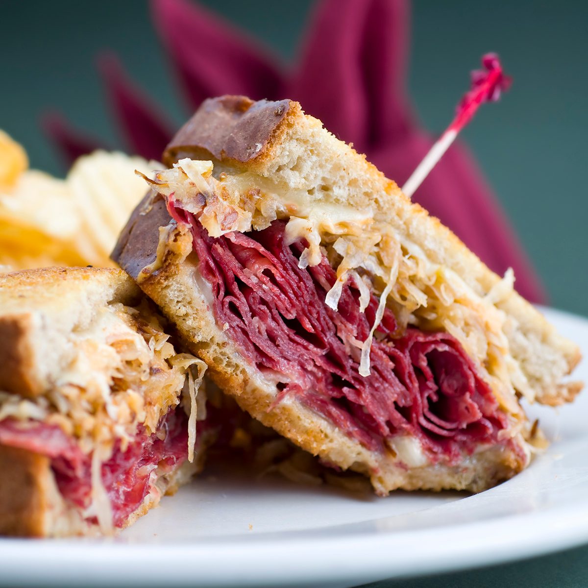 Classic Reuben Sandwich.