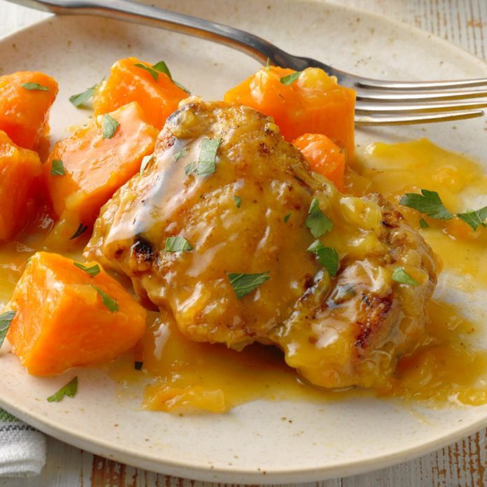 Day 23: Curried Sweet Potato Pineapple Chicken