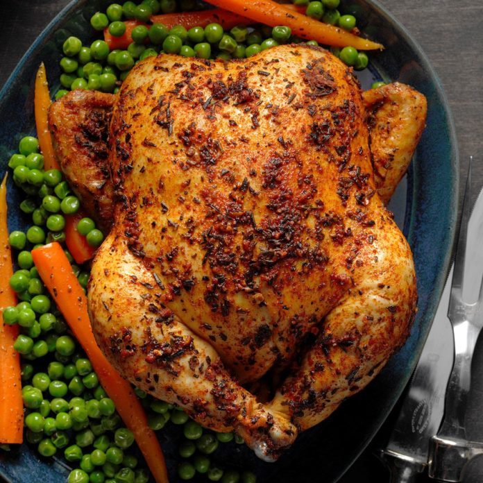 LemonRoasted Chicken Recipe Taste of Home