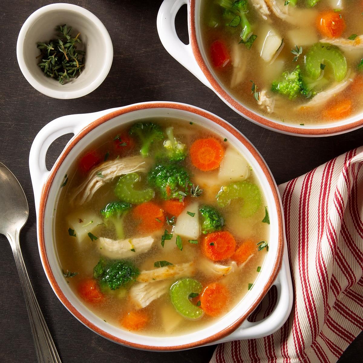 Pressure Cooker Loaded Chicken Veggie Soup Recipe How To Make It Taste Of Home