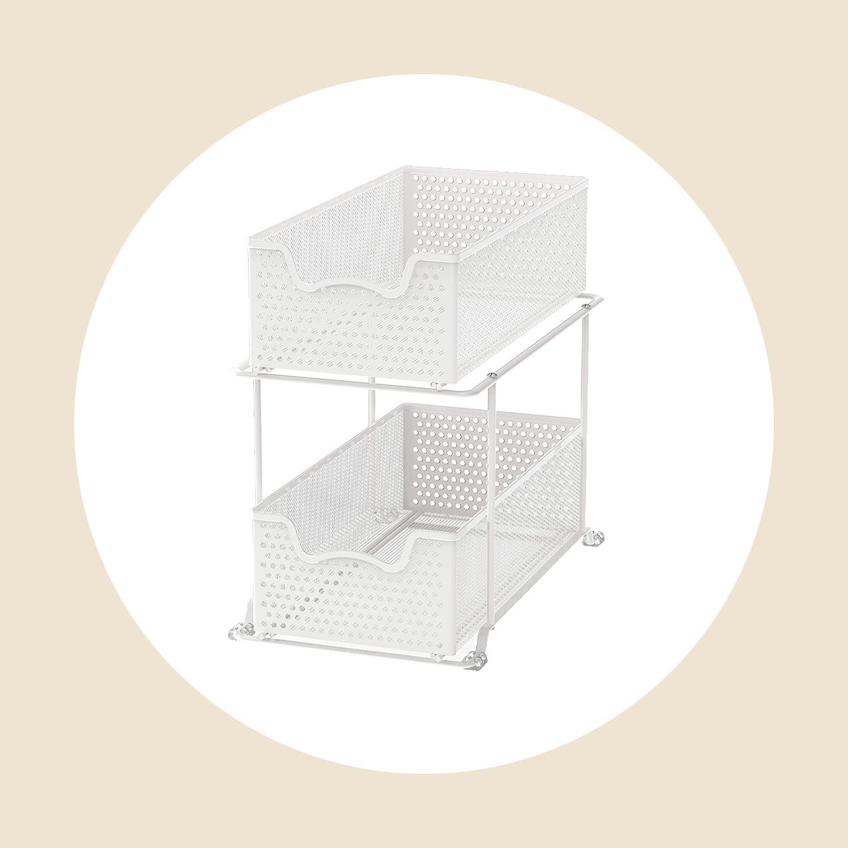 Simple Houseware 2 Tier Bathroom Organizer Tray Pull-Out Sliding  Drawer/Under-Sink Storage, Clear