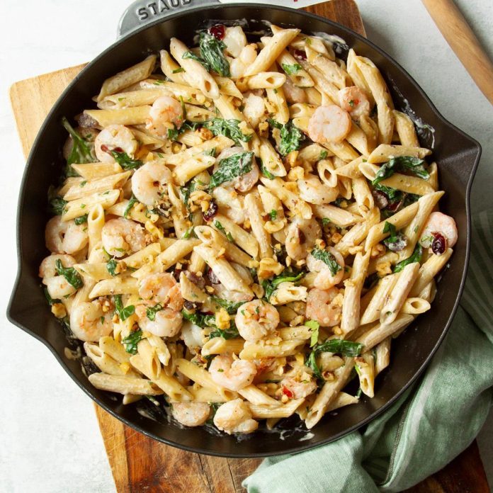 Runner-Up: Gorgonzola Shrimp Pasta