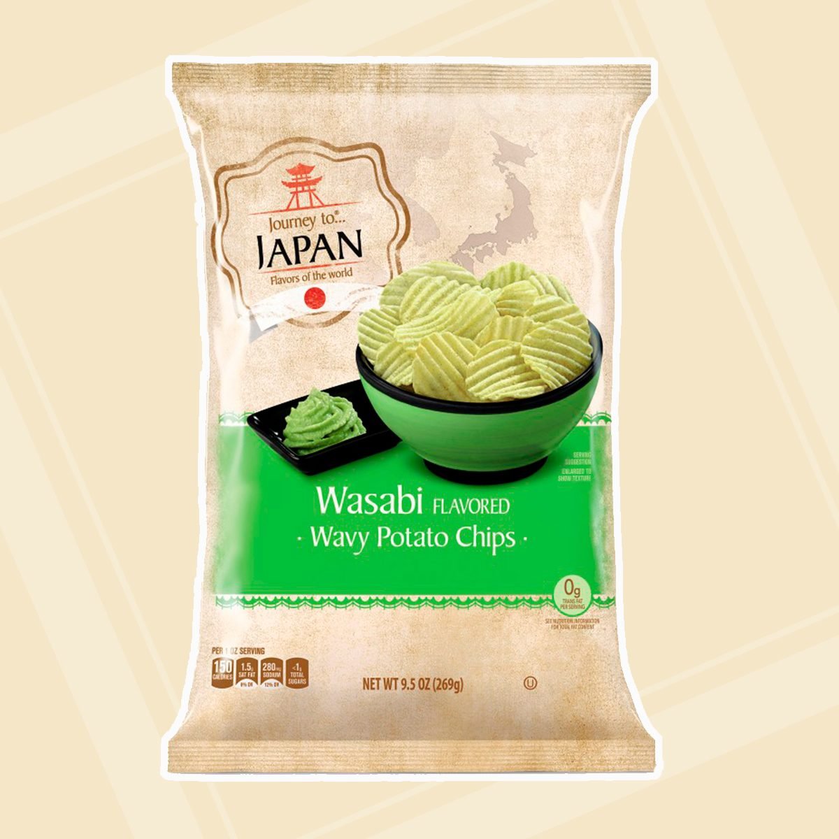 Journey To Wavy Potato Chips Wasabi