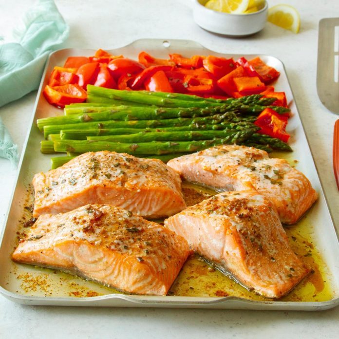 Runner-Up: Rosemary Salmon and Veggie