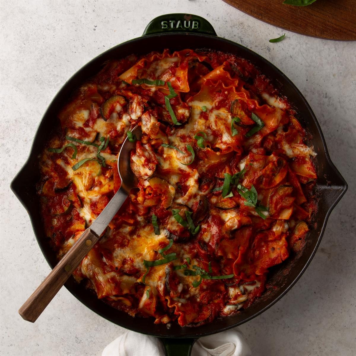 Vegetarian Skillet Lasagna Recipe: How to Make It | Taste of Home