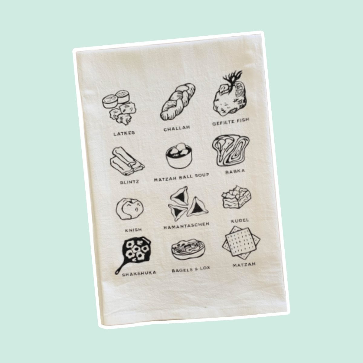 Jewish Foods Dish Towel ?fit=700%2C700