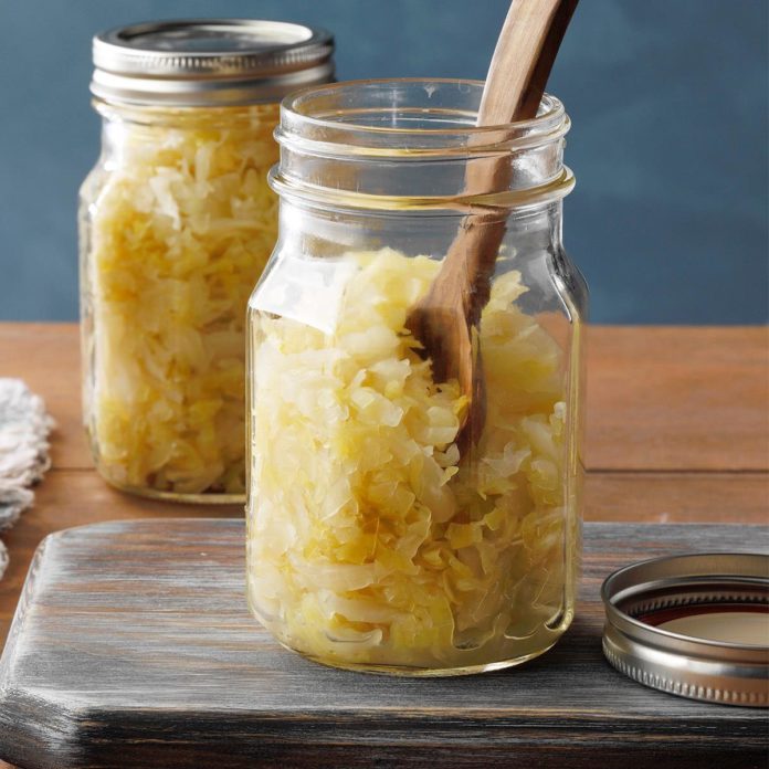 Homemade Sauerkraut Recipe Taste Of Home