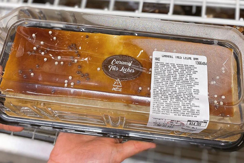 Costco Is Selling a GIANT 3Pound Caramel Tres Leches Bar Cake