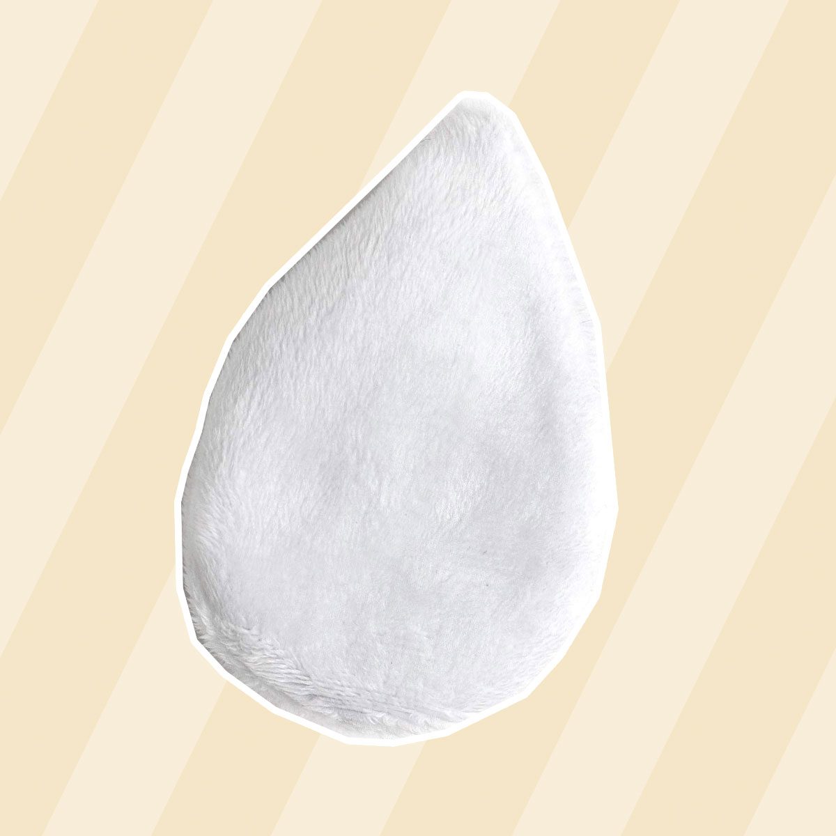 The Mitty Mini Ultra-Gentle Reusable Makeup Removal Pad, White, Single Pack