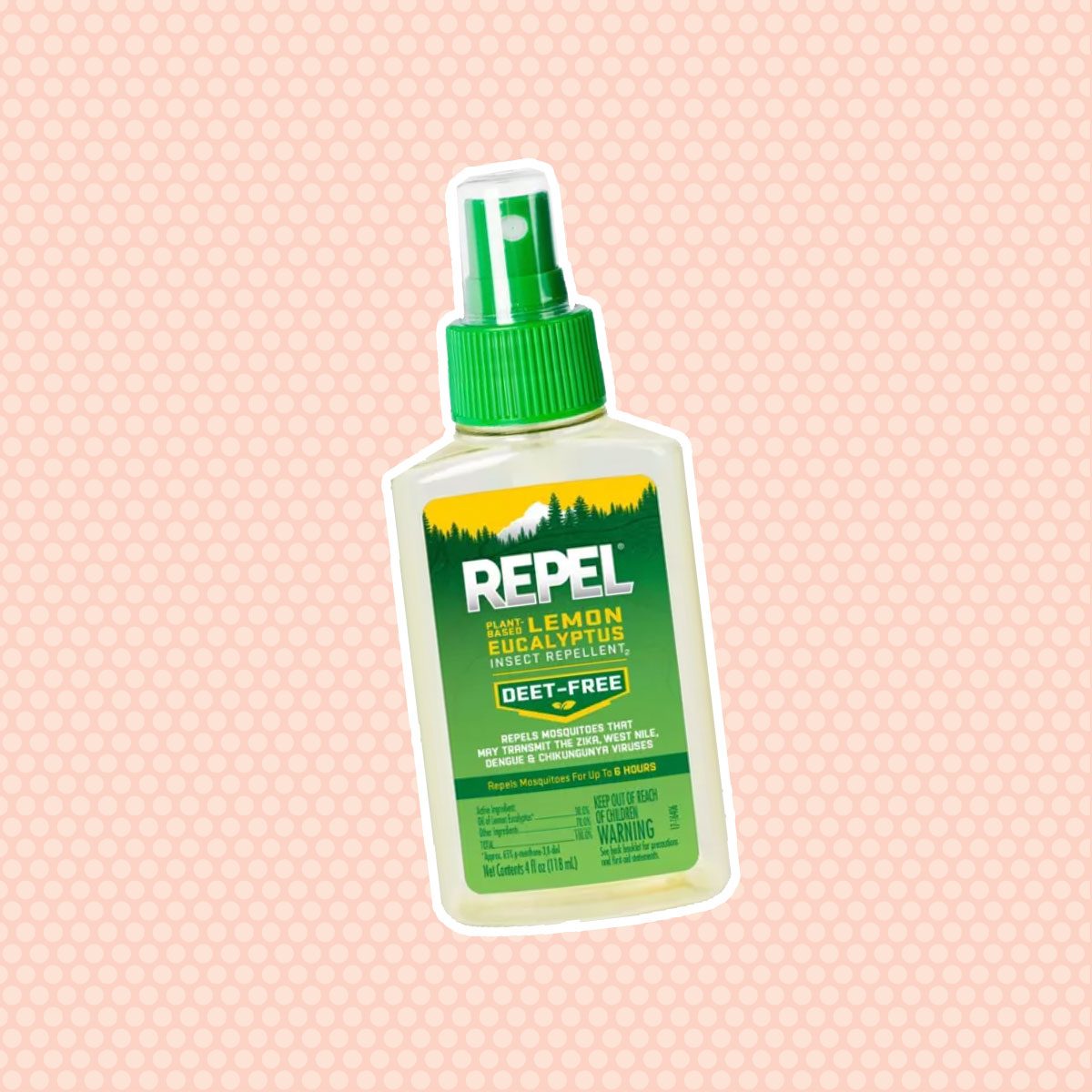 Repel Plant-Based Lemon Eucalyptus Insect Repellent Pump Spray 4 fl oz