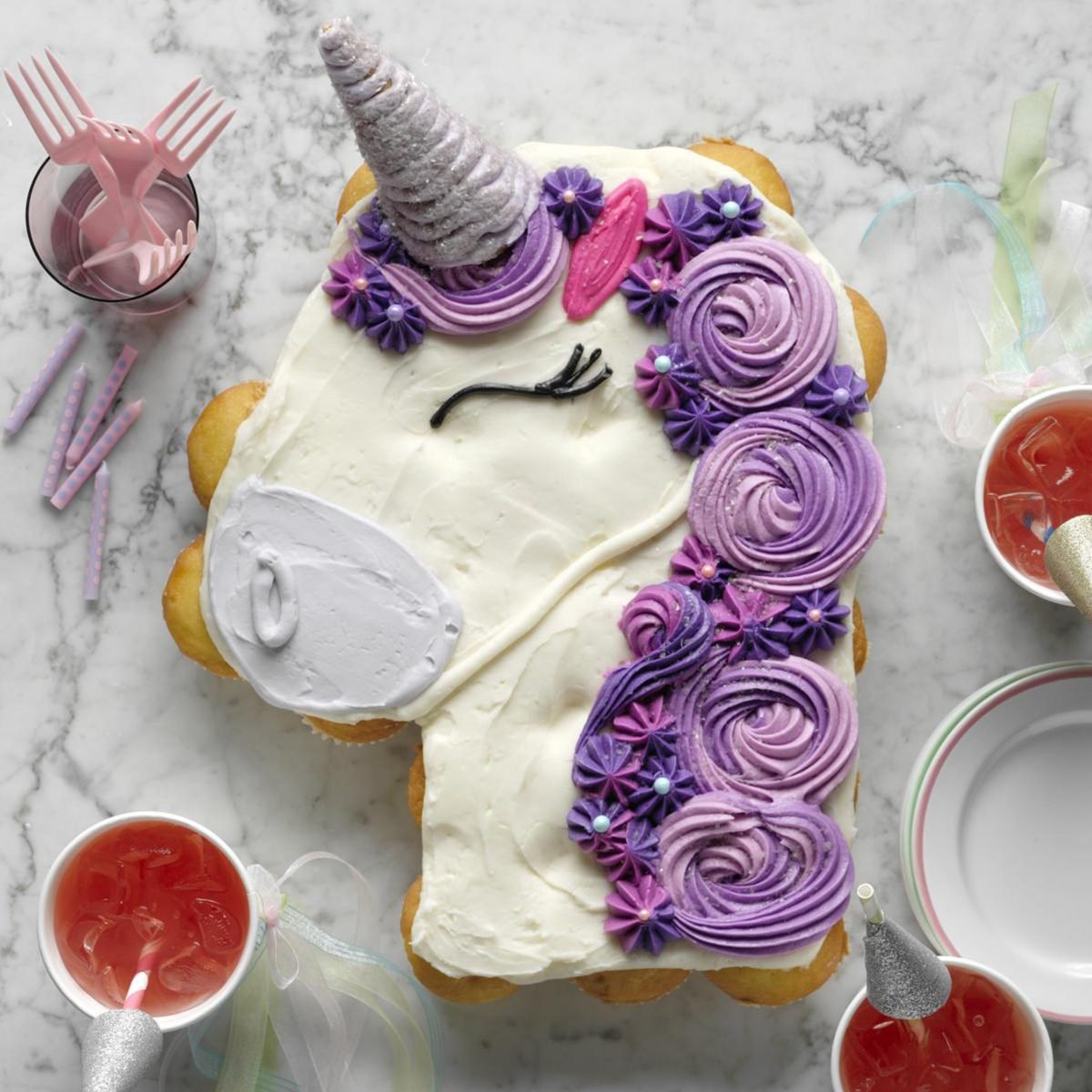 Stenciled Giant Cupcake Cake - Veena Azmanov