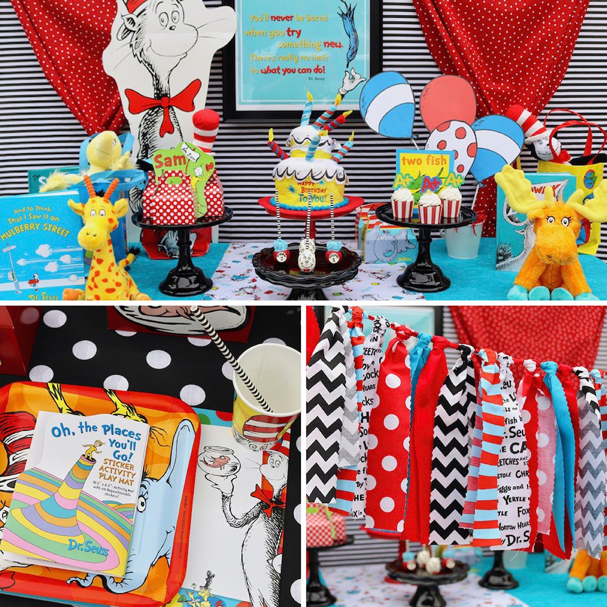 Pomysły na pierwsze urodziny Dr. Seuss first birthday party ideas