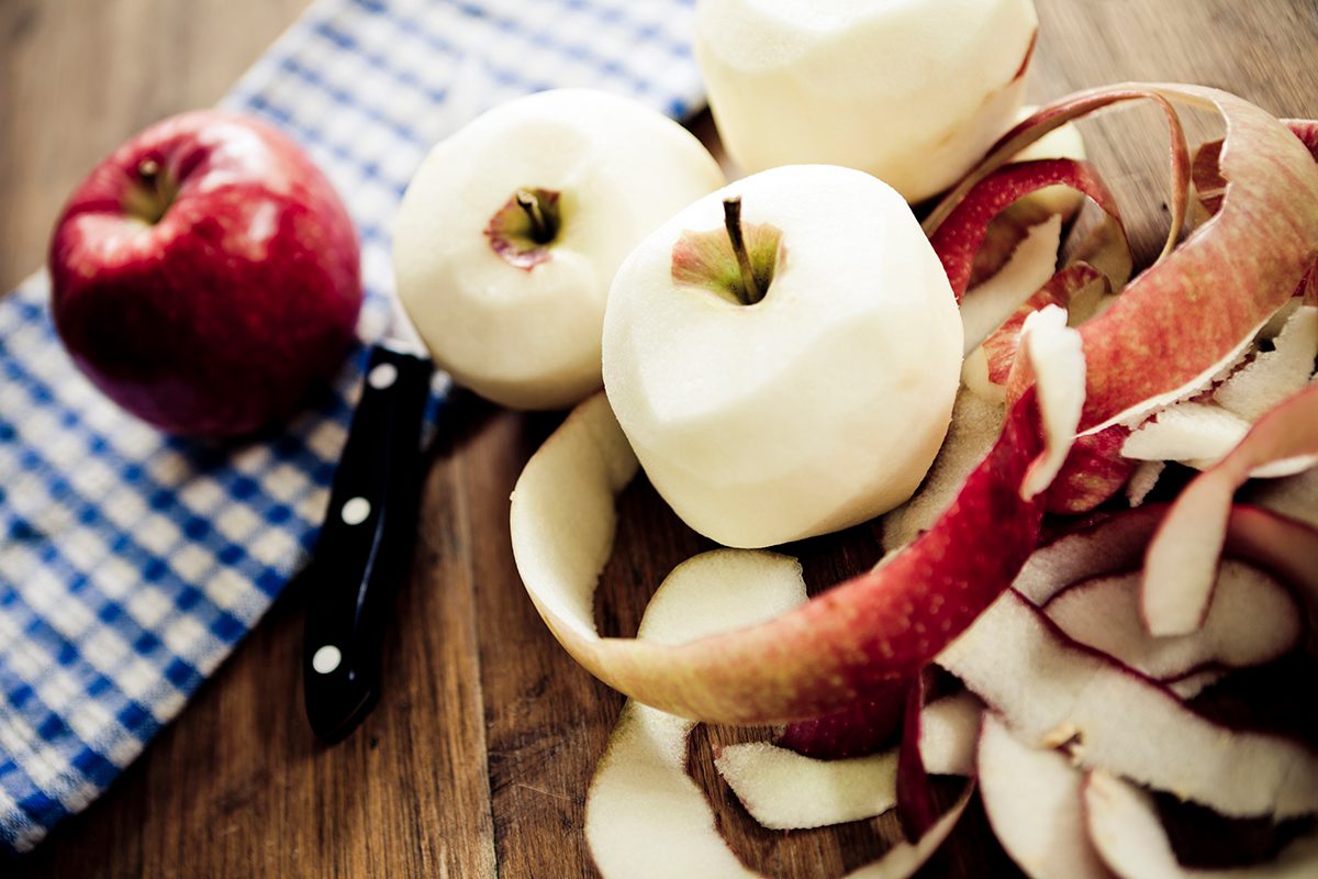 homemade apple peeler