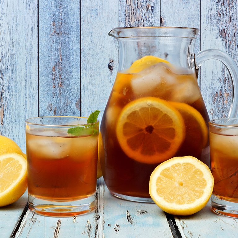 https://www.tasteofhome.com/wp-content/uploads/2020/08/pitcher-of-iced-tea-with-two-glasses-on-rustic-blue-690507662.jpg?resize=768%2C768