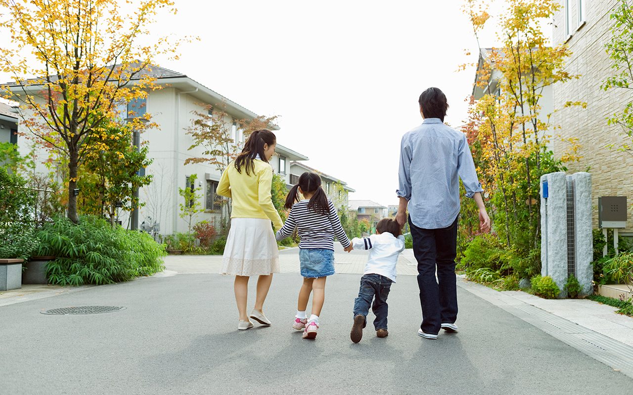 Portrait of happy family