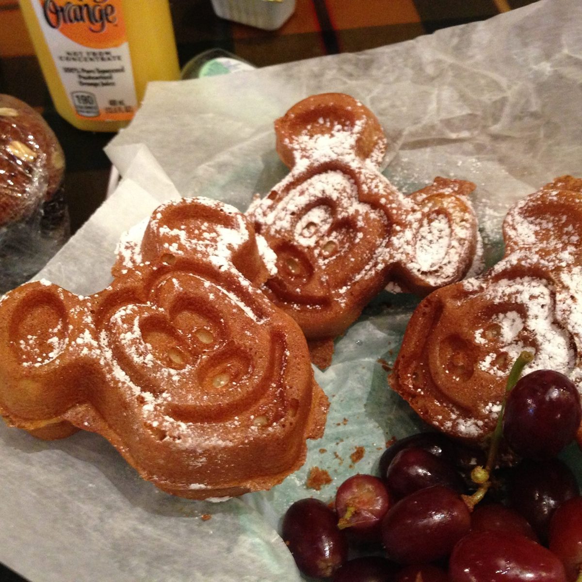 Mickey Mouse waffles