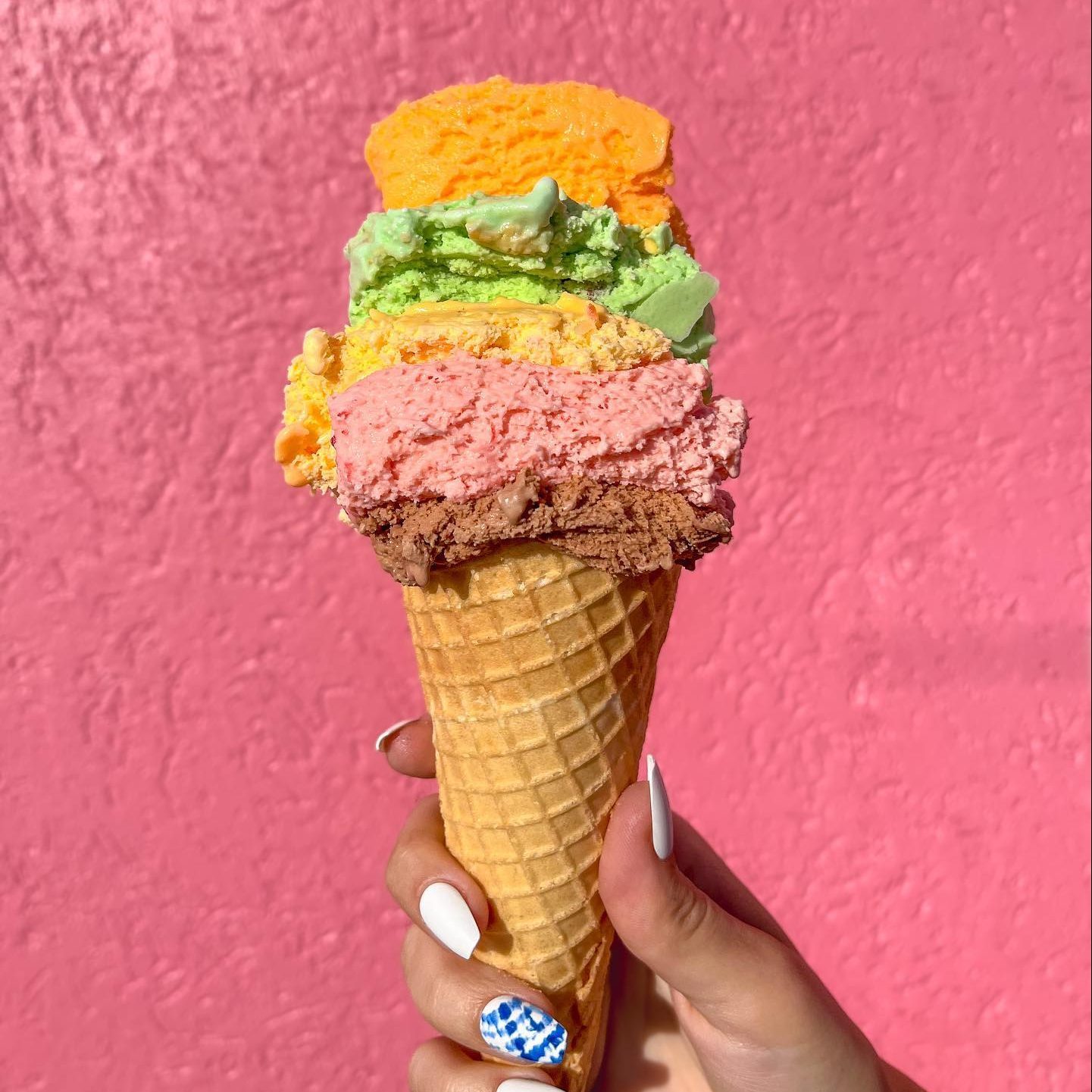 The Rainbow Cone Ice Cream Via Instagram