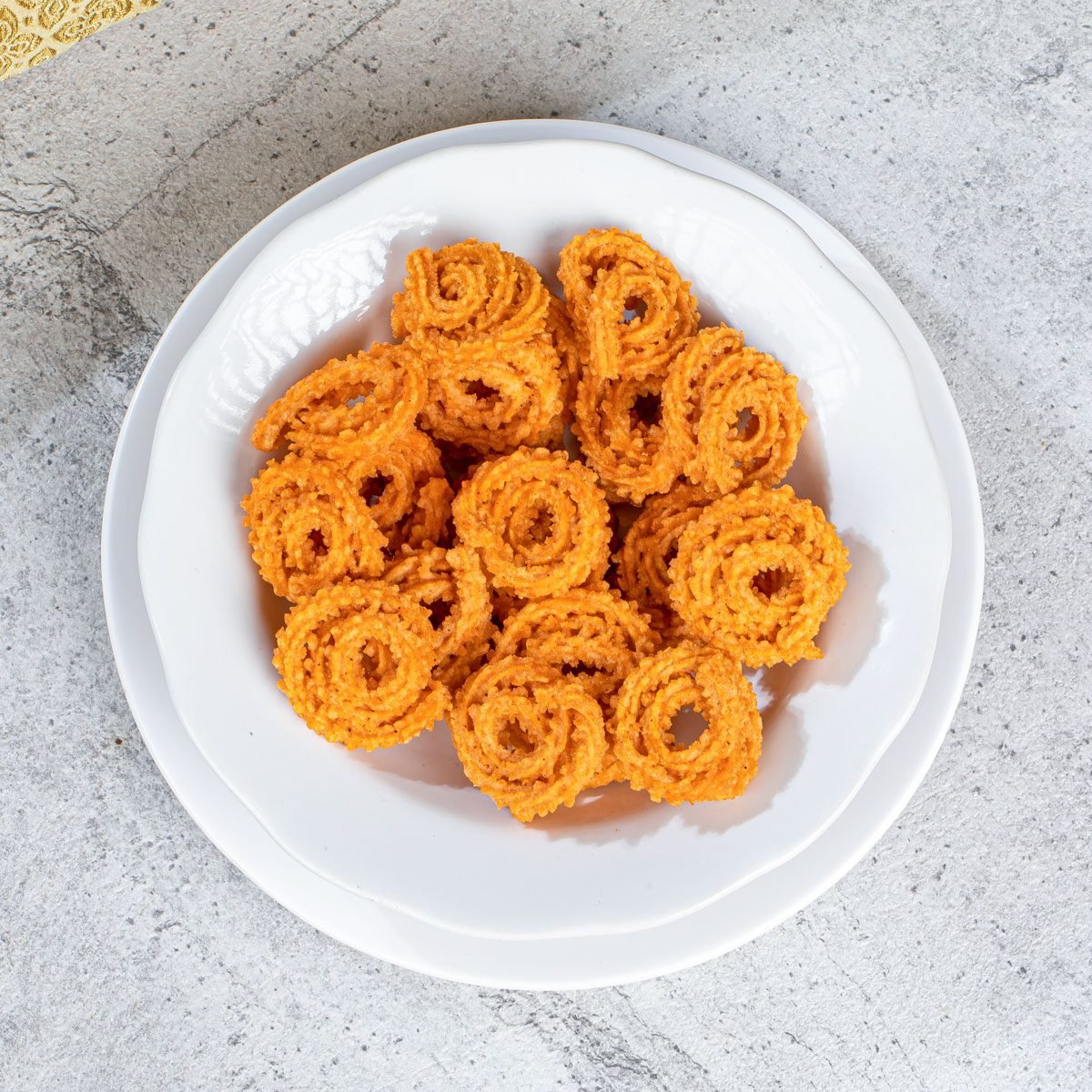 Murukku In White Plate