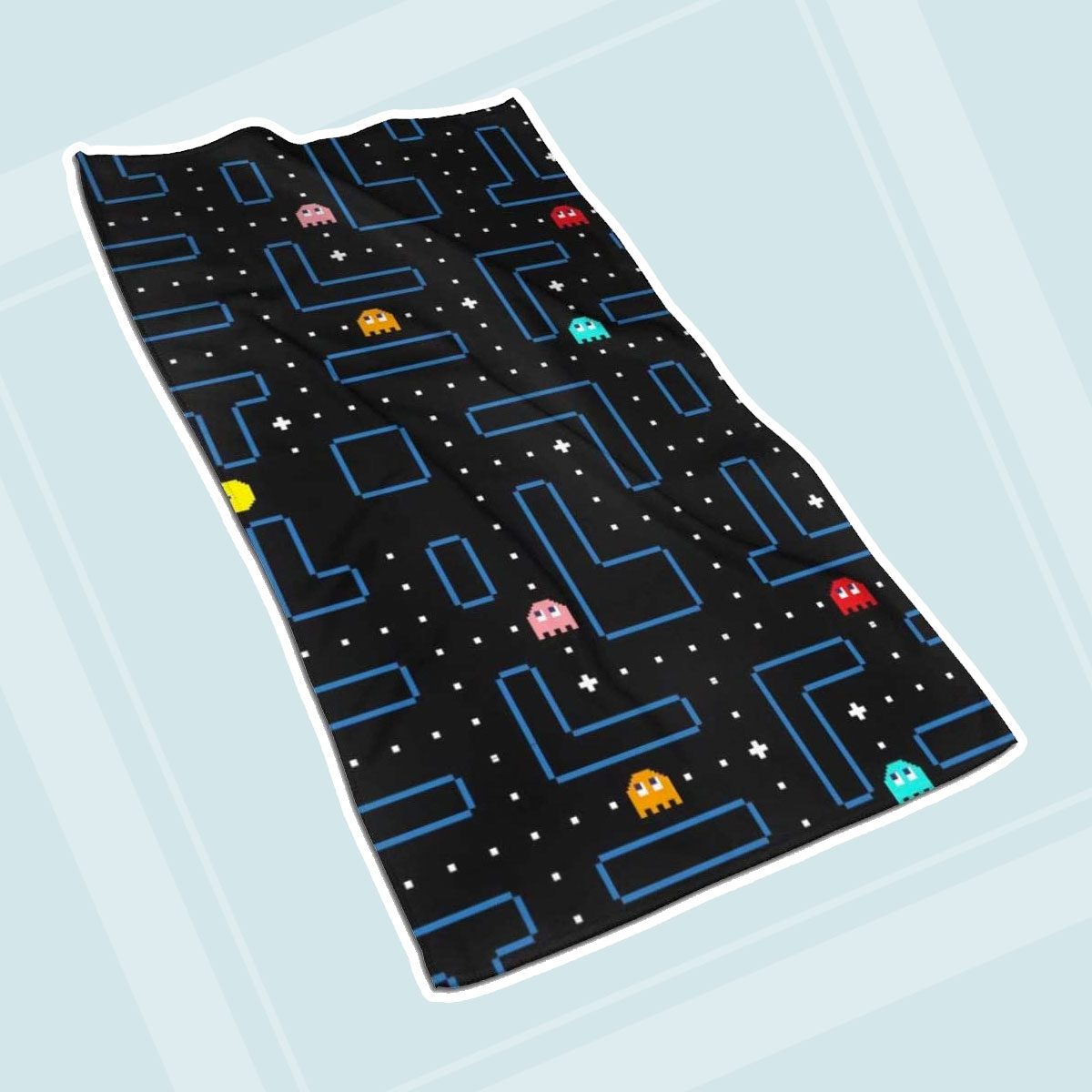 Homebasic Pac Man Retro Arcade Gaming Design Microfiber Bath Towel