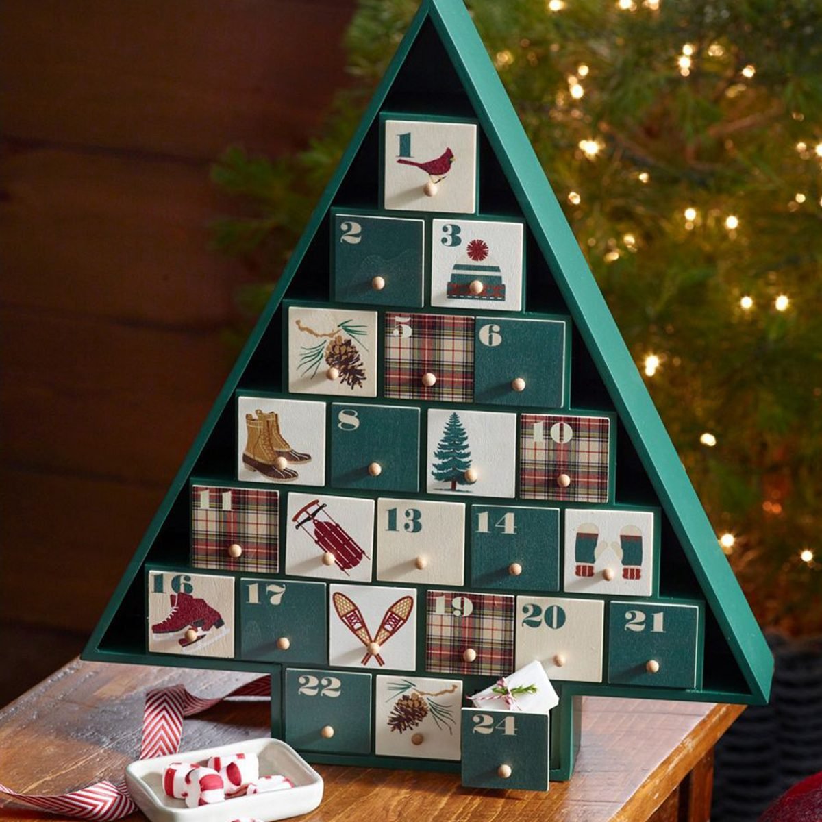 Fillable Advent Calendar, Countdown Calendar With 24 Pockets To Fill