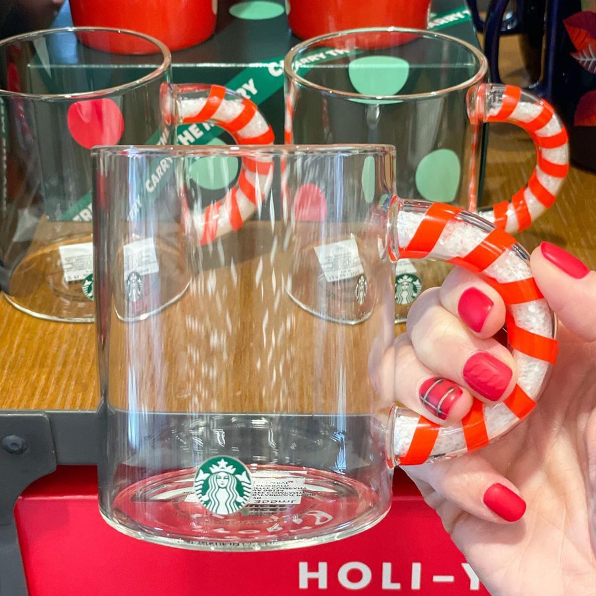 Starbucks candy cane mug