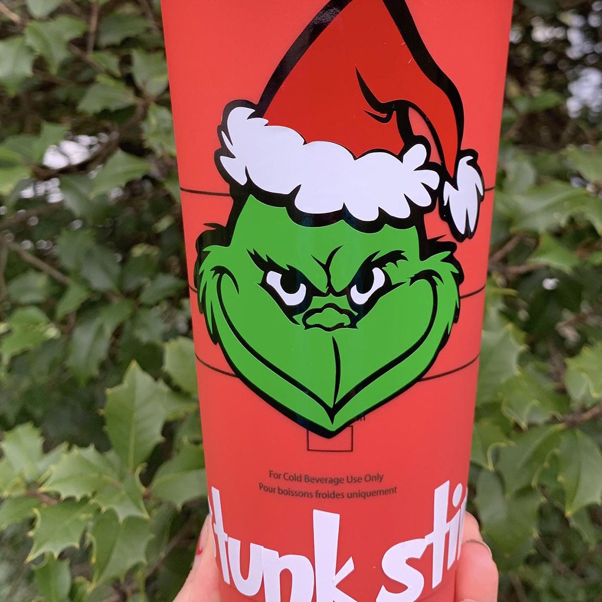 Grinch Reusable Color Changing Starbucks Cup