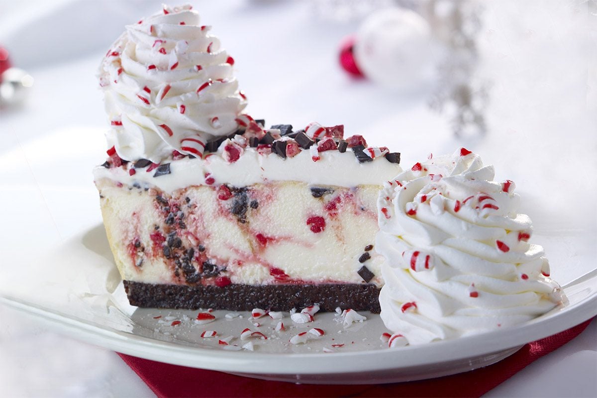 Peppermint Bark Cheesecake Is Back At Cheesecake Factory