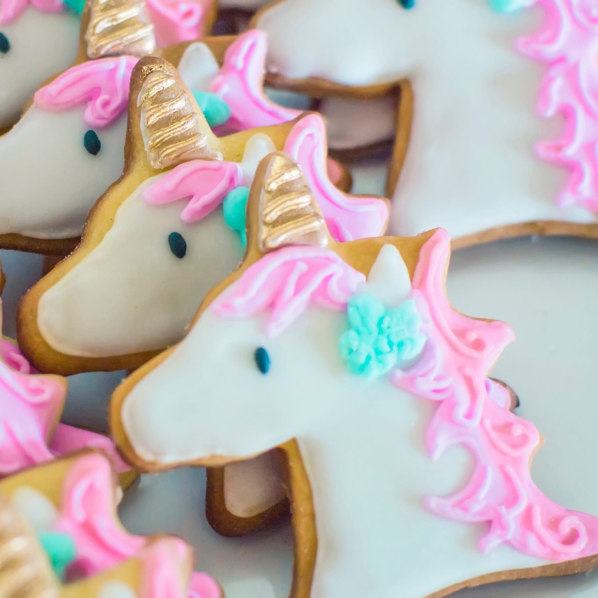 cookie decorating tips Unicorn Shaped Cookies