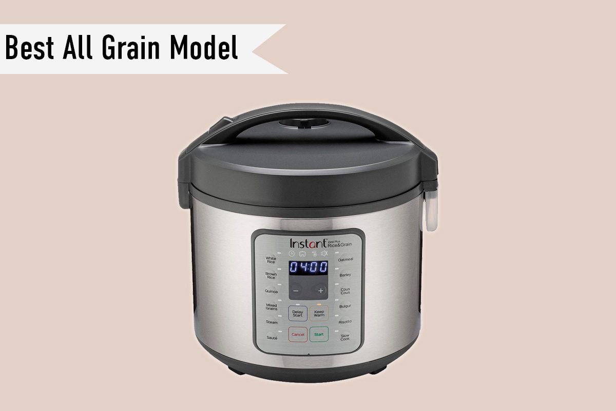 Instant Zest Plus 20 Cup Rice Cooker, Steamer, Slow Cooker,13 One Touch Programs, No Pressure Cooking Functionality