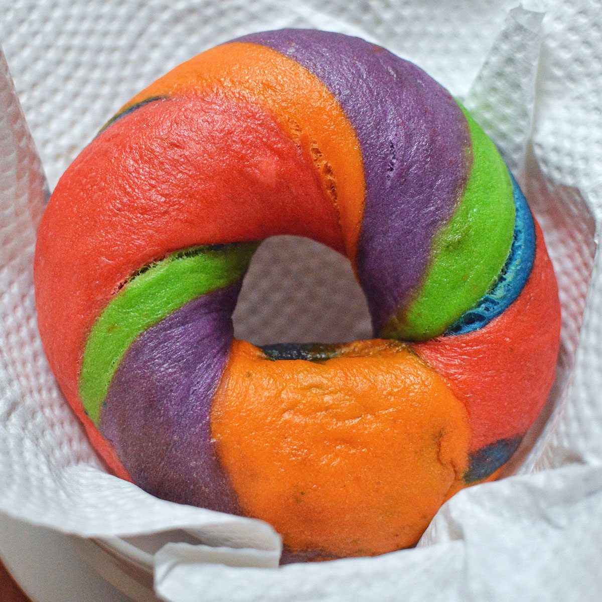 Rainbow Bagel