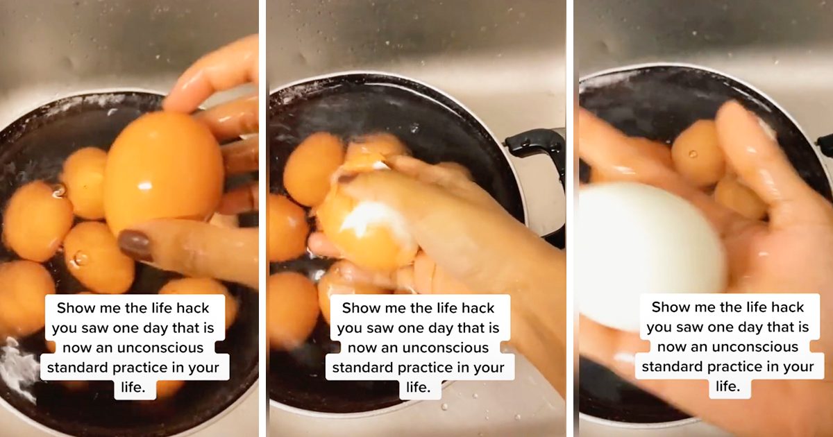I Tried the Annoyingly Brilliant TikTok Trick for Peeling Hard-Boiled Eggs
