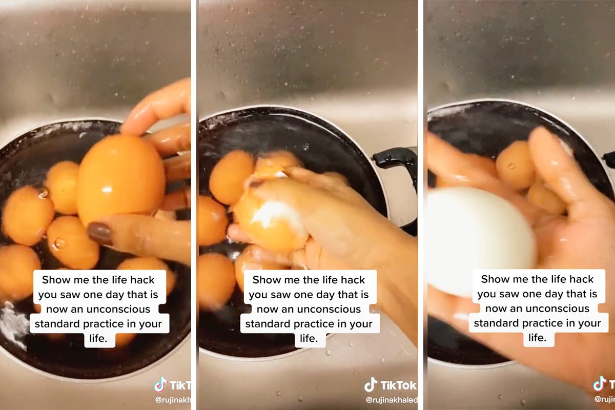 The Easiest Way to Peel Hard-Boiled Eggs